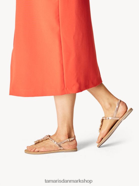 Tamaris Kvinder lædersandal - metallic/kobber XVXV8T240 sko