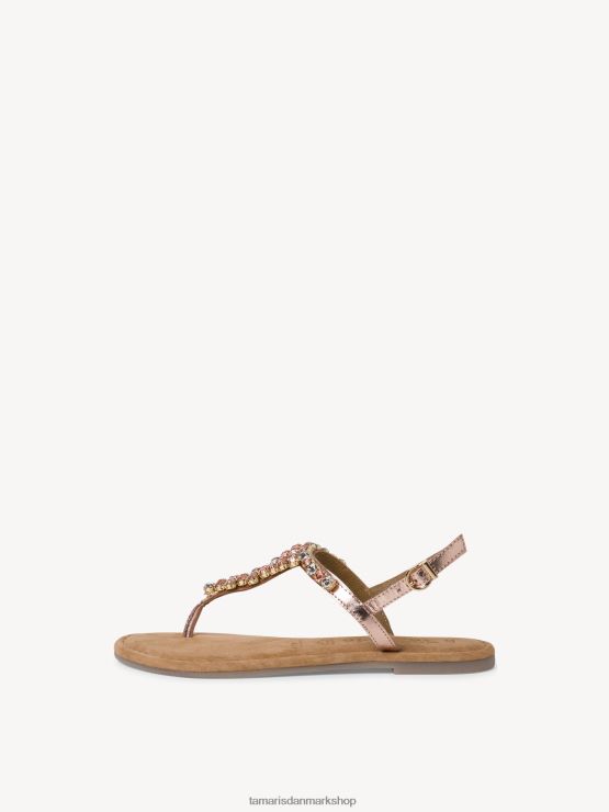 Tamaris Kvinder lædersandal - metallic/kobber XVXV8T240 sko