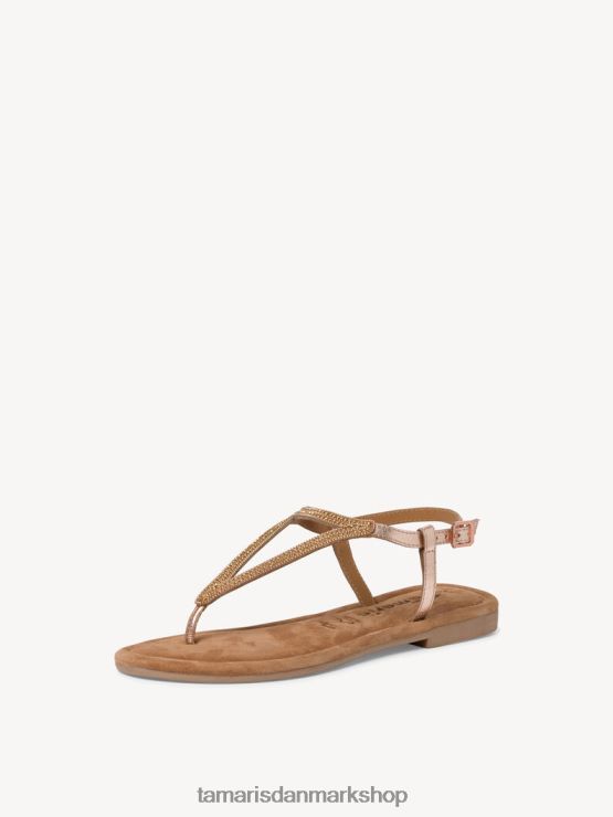 Tamaris Kvinder lædersandal - metallic/kobber XVXV8T764 sko