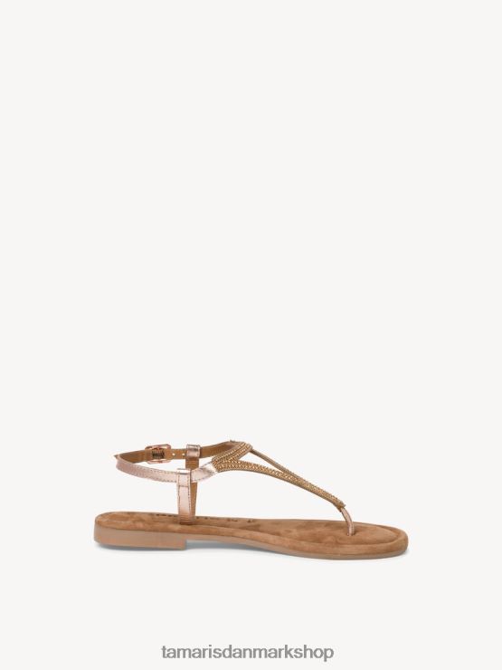 Tamaris Kvinder lædersandal - metallic/kobber XVXV8T764 sko