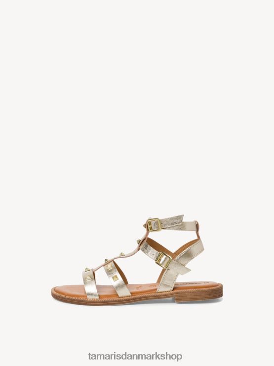 Tamaris Kvinder lædersandal - metallic/lt.guld XVXV8T1459 sko