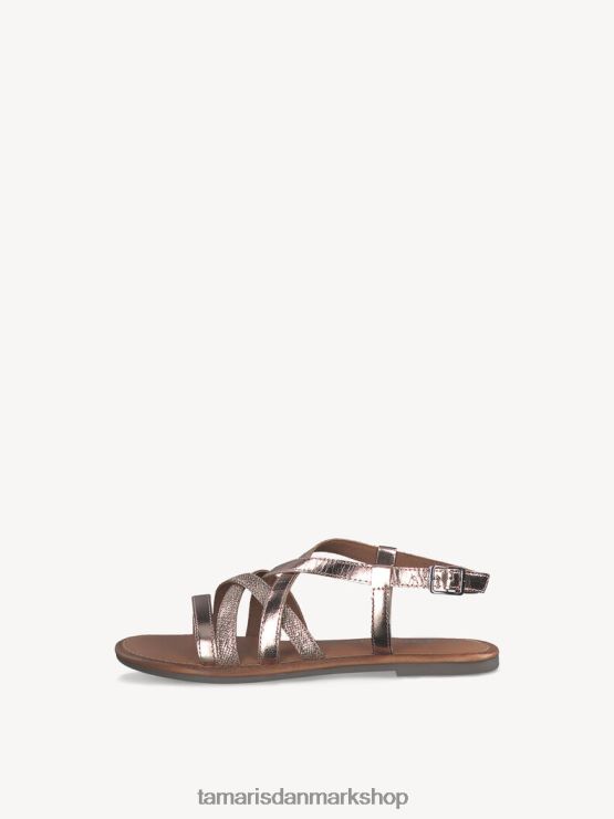 Tamaris Kvinder lædersandal - metallic/roséguld XVXV8T345 sko