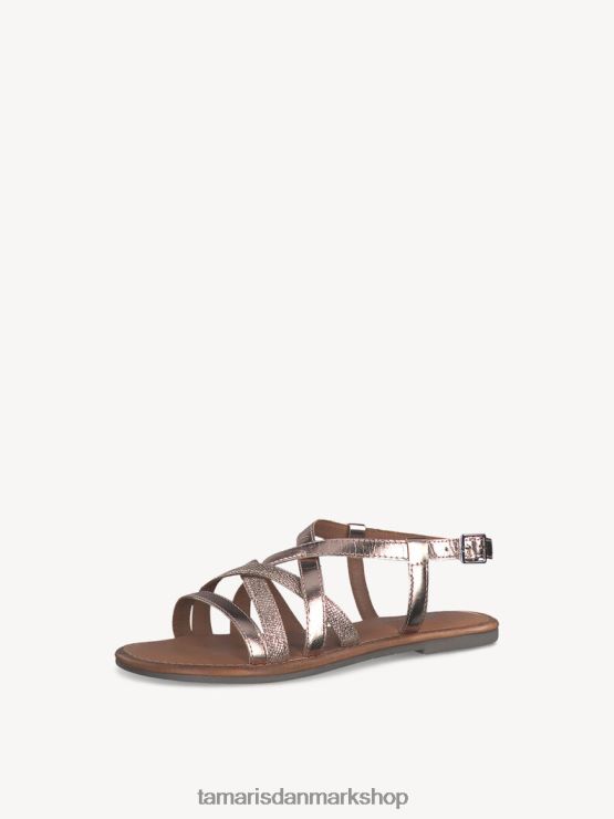 Tamaris Kvinder lædersandal - metallic/roséguld XVXV8T345 sko