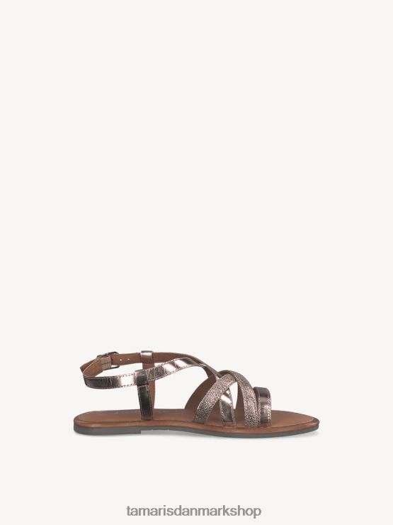 Tamaris Kvinder lædersandal - metallic/roséguld XVXV8T345 sko