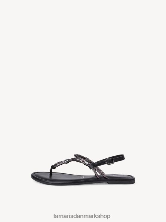 Tamaris Kvinder lædersandal - metallic/tin XVXV8T1307 sko