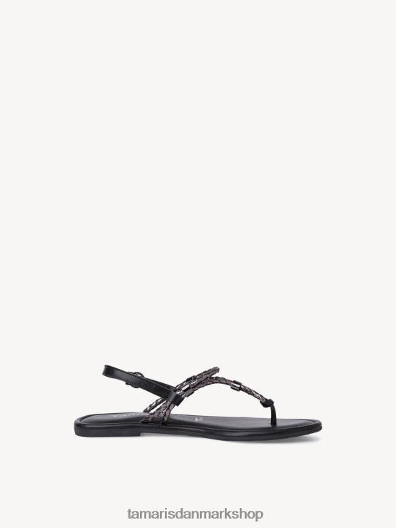 Tamaris Kvinder lædersandal - metallic/tin XVXV8T1307 sko