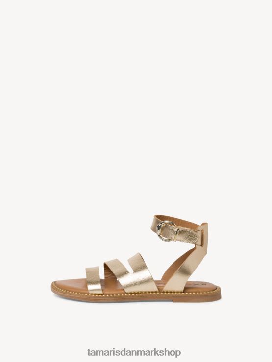 Tamaris Kvinder lædersandal - metallisk/lys guld XVXV8T1813 sko