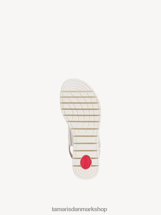 Tamaris Kvinder lædersandal - metallisk/sky guld XVXV8T1424 sko