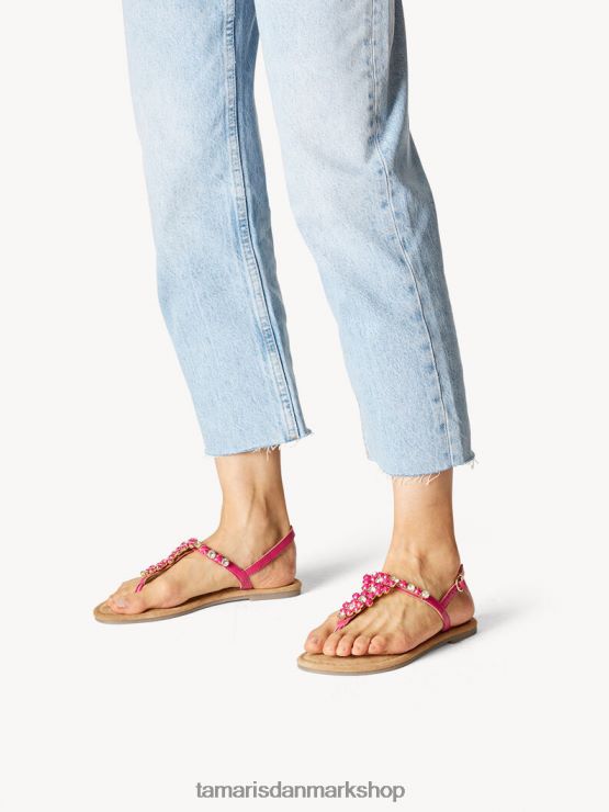 Tamaris Kvinder lædersandal - pink/fuxia XVXV8T1458 sko
