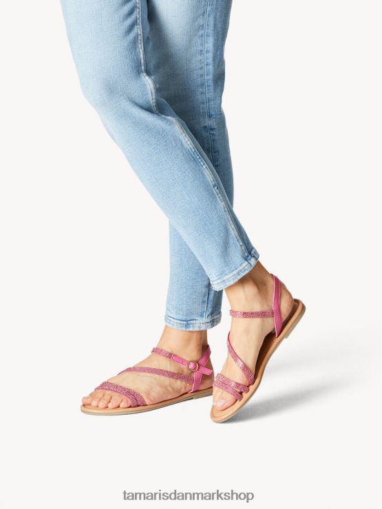 Tamaris Kvinder lædersandal - pink/fuxia glam XVXV8T542 sko