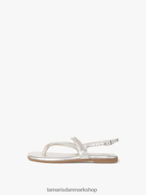 Tamaris Kvinder lædersandal - sølv XVXV8T1172 sko