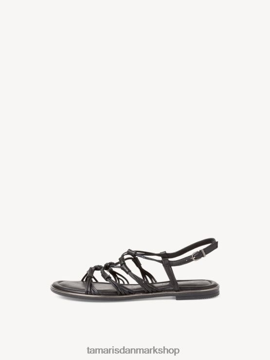 Tamaris Kvinder lædersandal - sort XVXV8T1035 sko