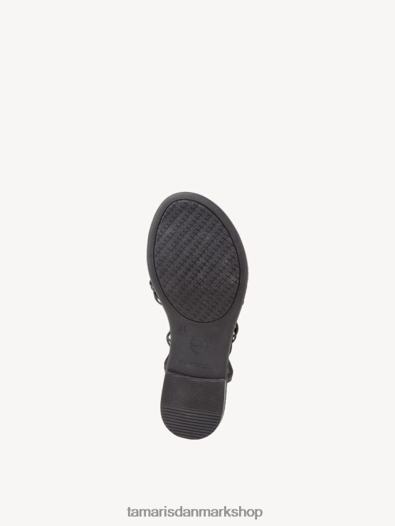 Tamaris Kvinder lædersandal - sort XVXV8T1035 sko