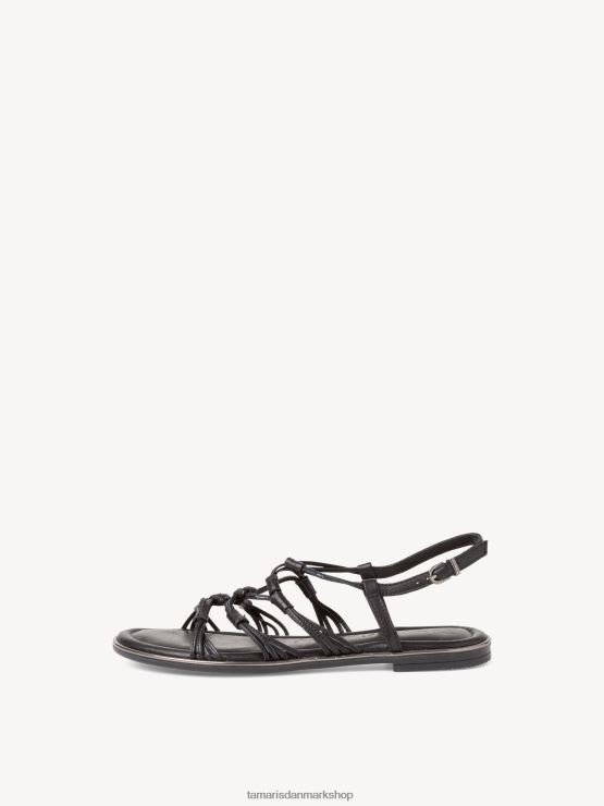 Tamaris Kvinder lædersandal - sort XVXV8T1035 sko
