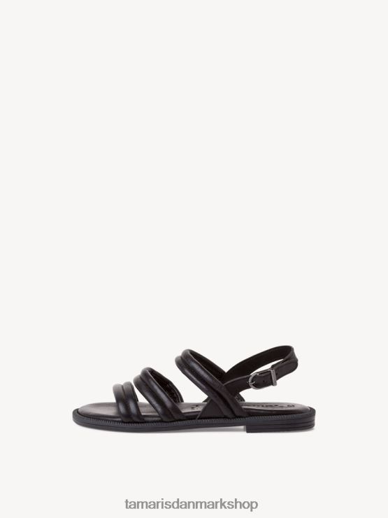 Tamaris Kvinder lædersandal - sort XVXV8T1503 sko