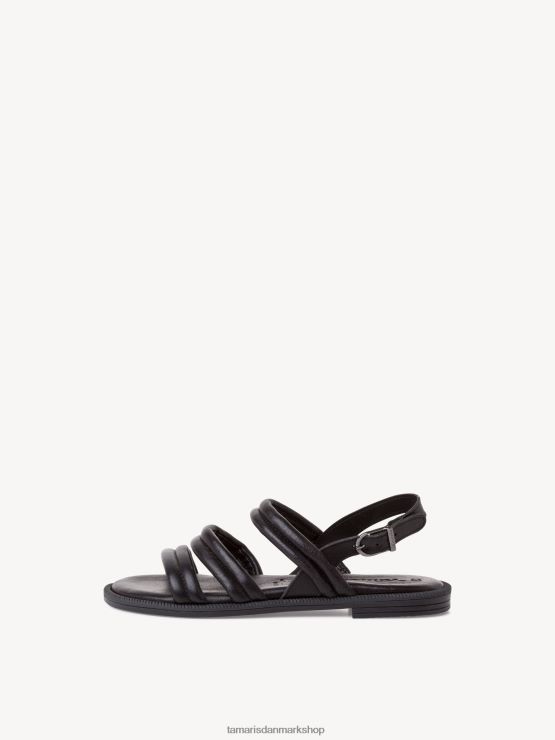 Tamaris Kvinder lædersandal - sort XVXV8T1503 sko