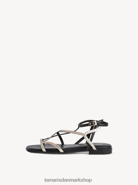 Tamaris Kvinder lædersandal - sort XVXV8T1566 sko