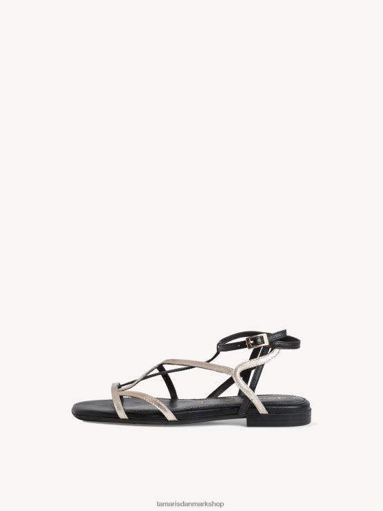 Tamaris Kvinder lædersandal - sort XVXV8T1566 sko