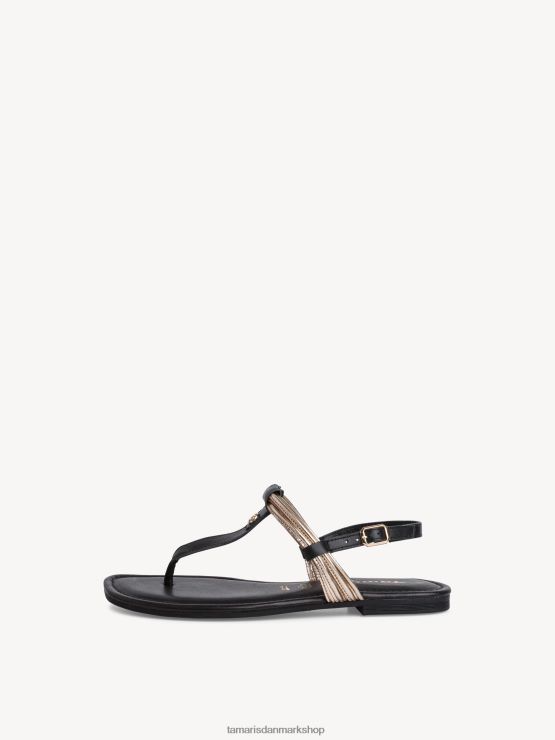 Tamaris Kvinder lædersandal - sort XVXV8T1719 sko