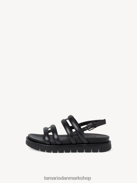 Tamaris Kvinder lædersandal - sort XVXV8T2166 sko