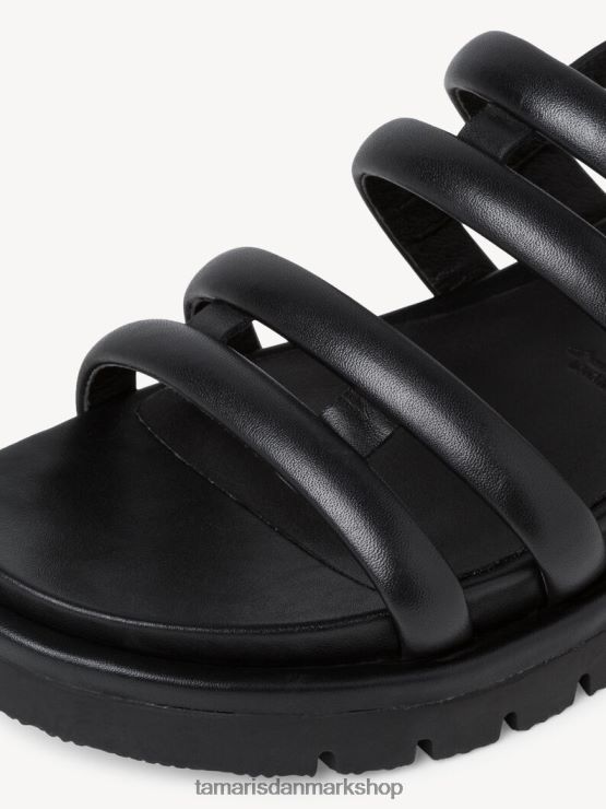 Tamaris Kvinder lædersandal - sort XVXV8T2166 sko