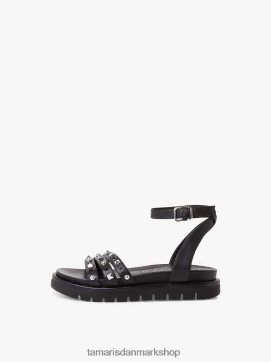 Tamaris Kvinder lædersandal - sort XVXV8T581 sko