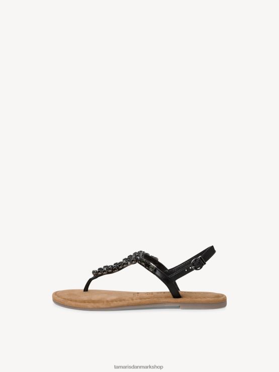 Tamaris Kvinder lædersandal - sort XVXV8T781 sko