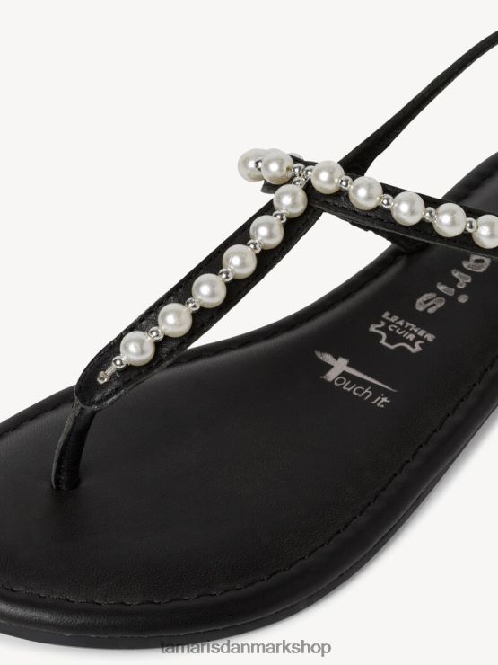 Tamaris Kvinder lædersandal - sort XVXV8T879 sko