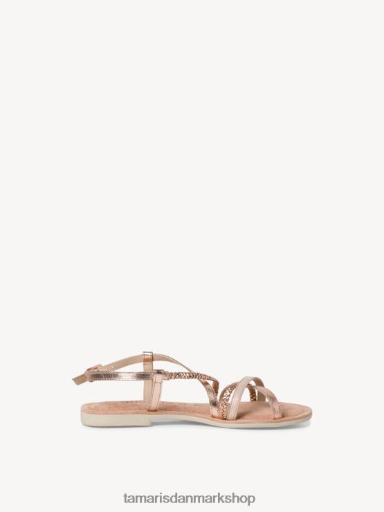 Tamaris Kvinder lædersandaler - metallic/rose metallic XVXV8T189 sko
