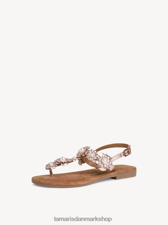 Tamaris Kvinder lædersandaler - metallic/rose metallic XVXV8T554 sko