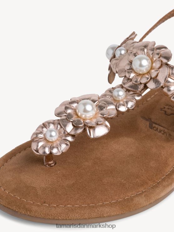 Tamaris Kvinder lædersandaler - metallic/rose metallic XVXV8T554 sko