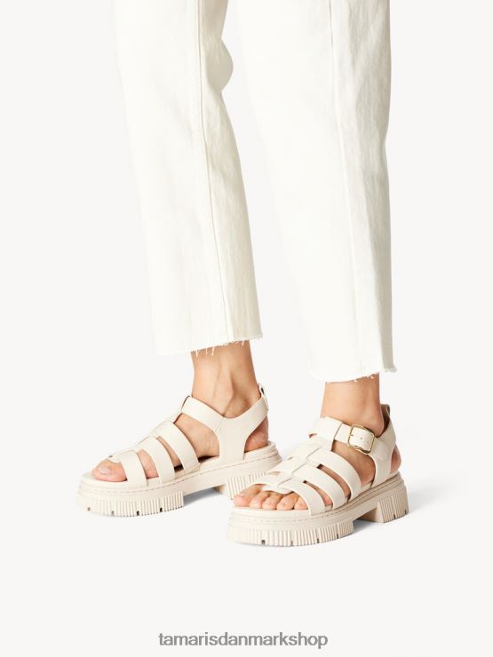 Tamaris Kvinder sandal - beige/elfenben XVXV8T1660 sko