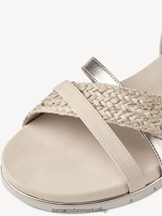 Tamaris Kvinder sandal - beige/skalkam XVXV8T1371 sko