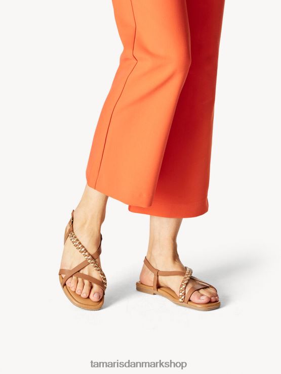 Tamaris Kvinder sandal - brun/cognac kam XVXV8T763 sko