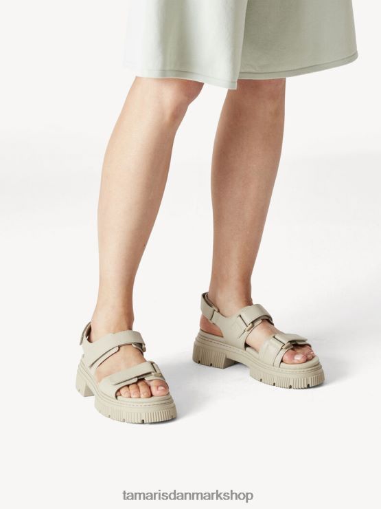 Tamaris Kvinder sandal - khaki/bleg khaki XVXV8T1952 sko