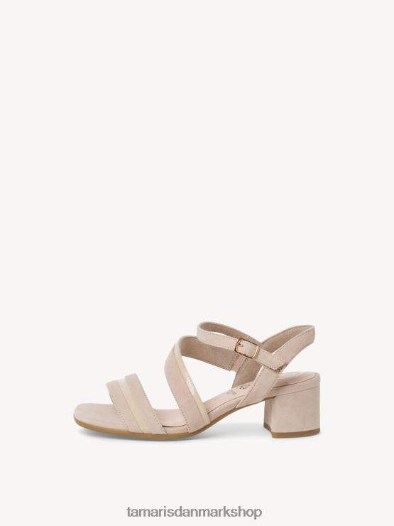 Tamaris Kvinder sandal med hæl - beige XVXV8T1323 sko
