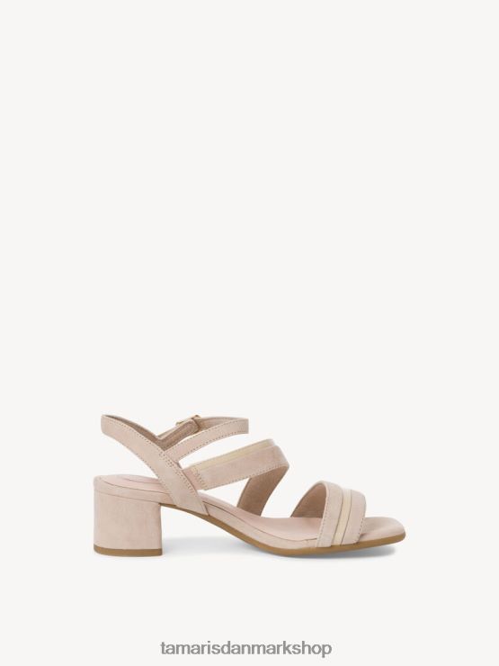 Tamaris Kvinder sandal med hæl - beige XVXV8T1323 sko