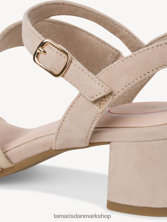 Tamaris Kvinder sandal med hæl - beige XVXV8T1323 sko