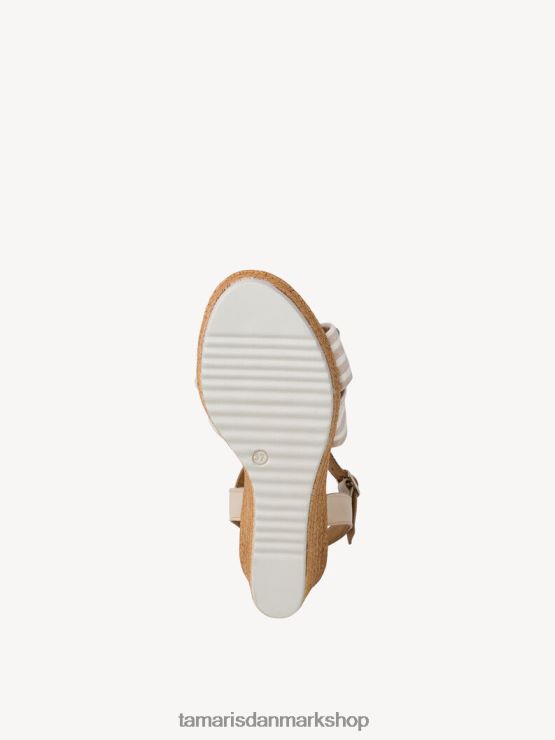Tamaris Kvinder sandal med hæl - beige XVXV8T1839 sko