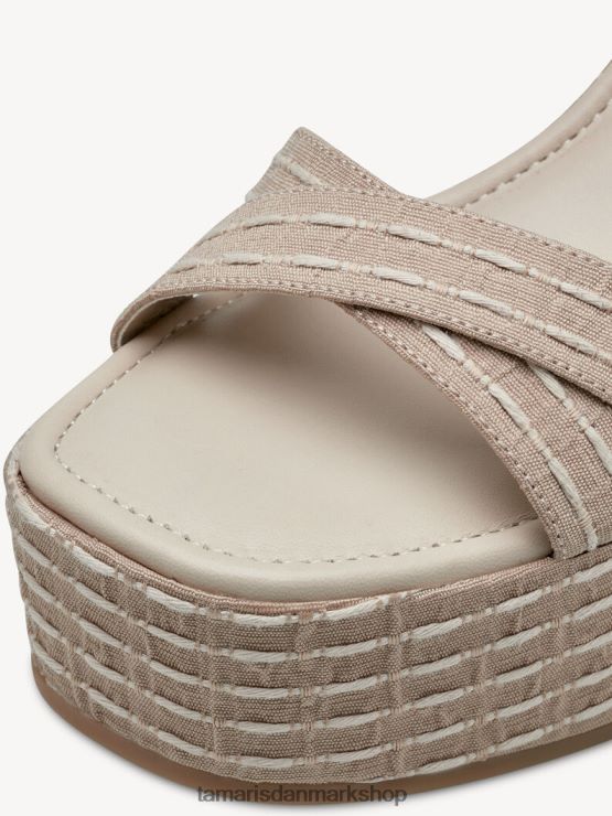 Tamaris Kvinder sandal med hæl - beige XVXV8T23 sko