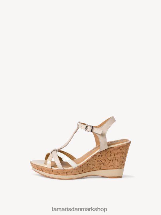 Tamaris Kvinder sandal med hæl - beige/beige kam XVXV8T1263 sko