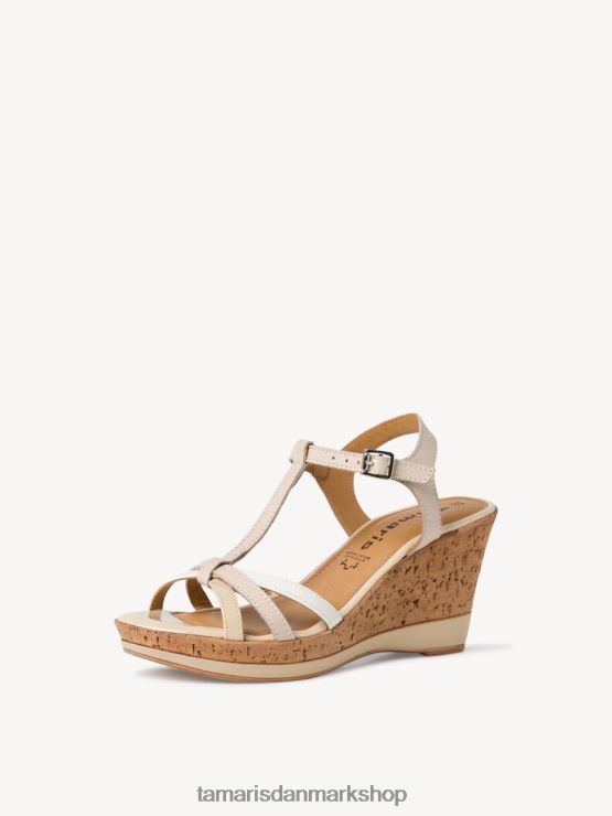 Tamaris Kvinder sandal med hæl - beige/beige kam XVXV8T1263 sko