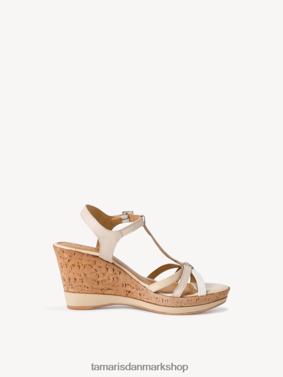 Tamaris Kvinder sandal med hæl - beige/beige kam XVXV8T1263 sko