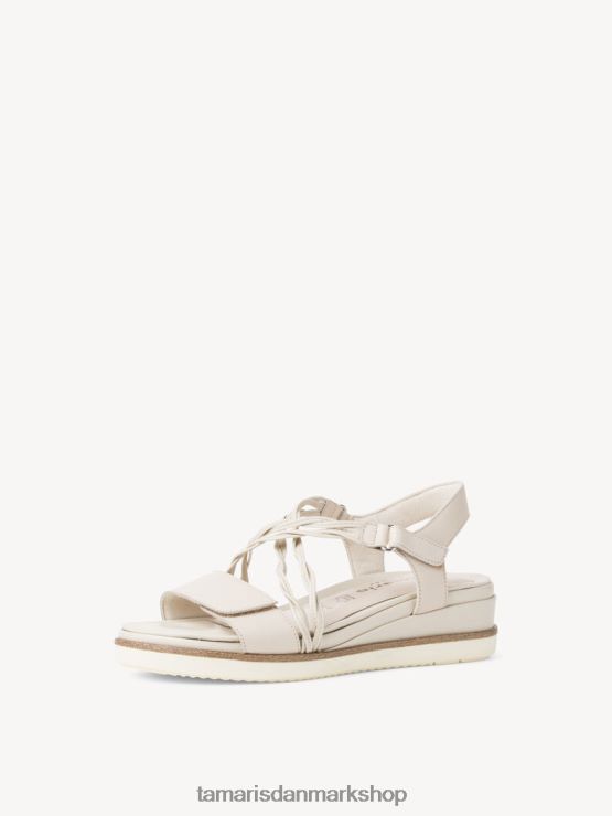 Tamaris Kvinder sandal med hæl - beige/elfenben XVXV8T1096 sko