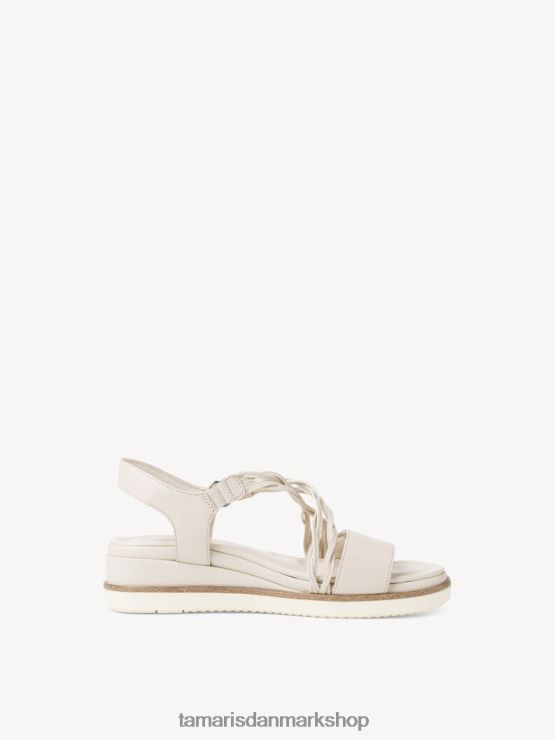 Tamaris Kvinder sandal med hæl - beige/elfenben XVXV8T1096 sko