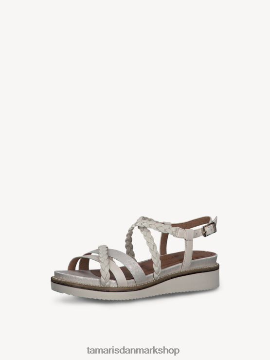 Tamaris Kvinder sandal med hæl - beige/elfenben XVXV8T1367 sko