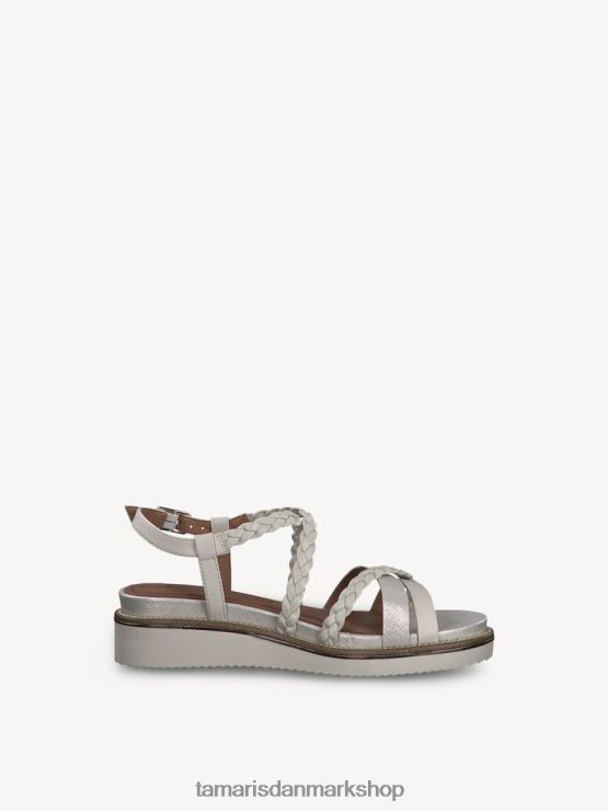 Tamaris Kvinder sandal med hæl - beige/elfenben XVXV8T1367 sko