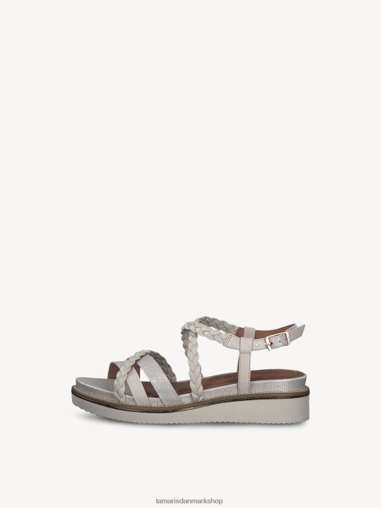 Tamaris Kvinder sandal med hæl - beige/elfenben XVXV8T1367 sko