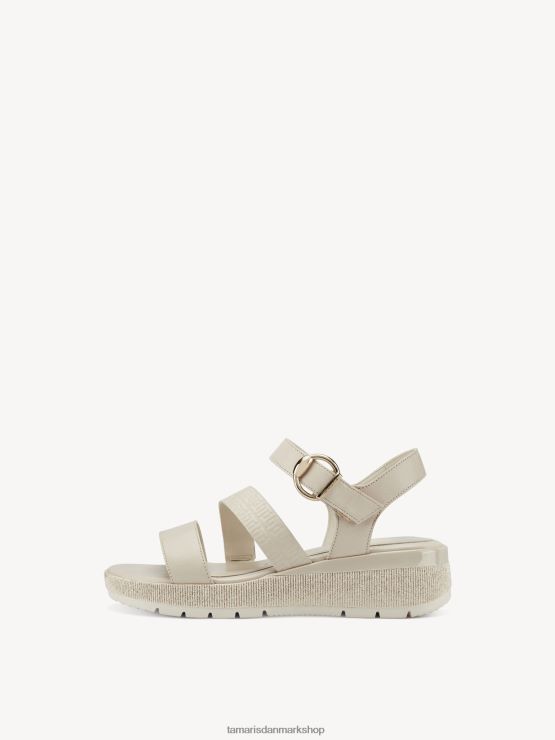 Tamaris Kvinder sandal med hæl - beige/elfenben XVXV8T1429 sko