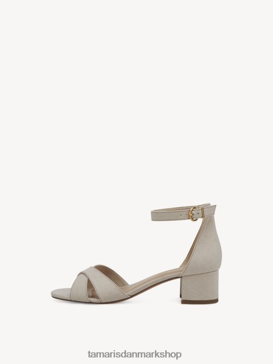 Tamaris Kvinder sandal med hæl - beige/elfenben XVXV8T1518 sko
